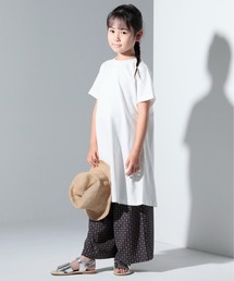 ARCH & LINE | フレア半袖ワンピース G/D CANVAS FLARE DRESS(ワンピース)