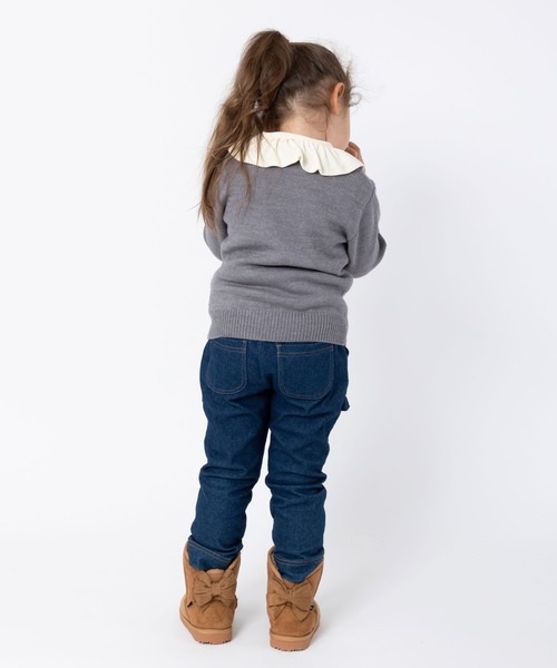 KP（ケーピー）の「mimiちゃんバースデーケーキ柄クルーネックセーター(100～130cm)（ニット/セーター・キッズ・オフホワイト/杢グレー・110cm/100cm/120cm/130cm）」の13枚目の写真