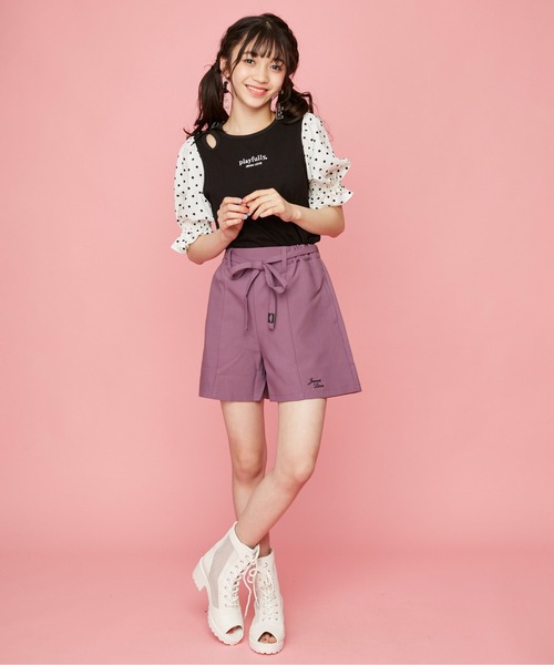 JENNI love（ジェニィラブ）の「細ベルト付きフレアキュロット（その他
