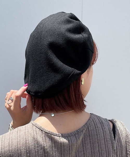 PAGEBOY(ページボーイ)の「アソートパイピングベレー(ハンチング/ベレー帽・レディース・ブラック/ピンク/チェック・FREE)」の2枚目の写真