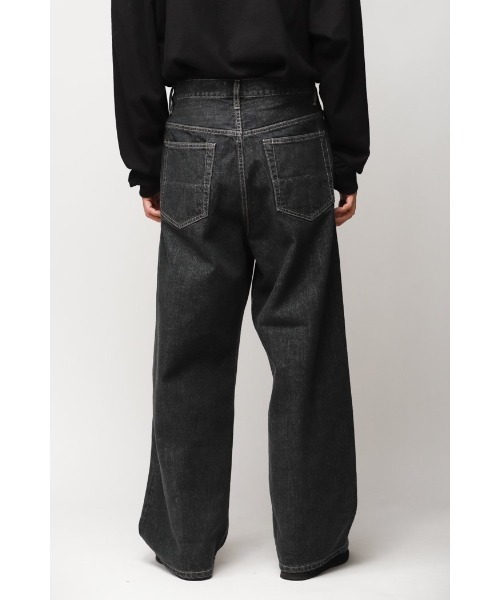 superNova.（スーパーノヴァ）の「【superNova.】Selvedge wide jeans - Bio wash（デニムパンツ・メンズ・ブラック/インディゴブルー・S/M/L）」の6枚目の写真