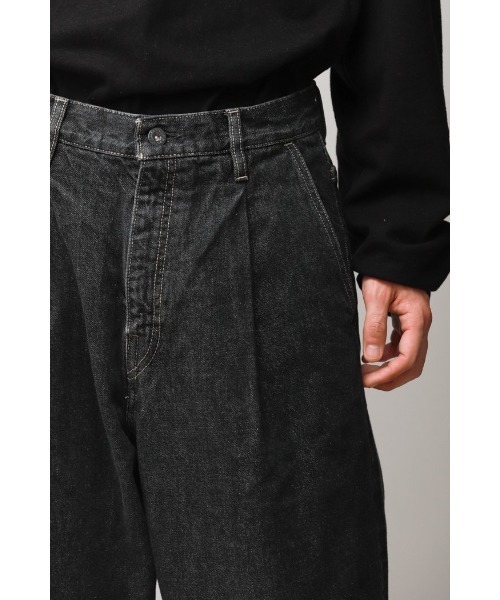 superNova.（スーパーノヴァ）の「【superNova.】Selvedge wide jeans - Bio wash（デニムパンツ・メンズ・ブラック/インディゴブルー・S/M/L）」の9枚目の写真
