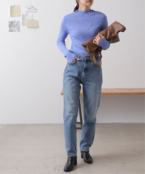 frames RAY CASSIN（フレームスレイカズン）の「グラデーション リブプルオーバー（ニット/セーター・レディース・ブラック/ベージュ/ブラウン/レッド/オフホワイト/サックスブルー/イエロー/グリーン・FREE）」の9枚目の写真