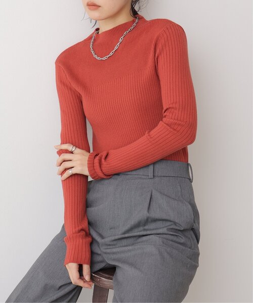 frames RAY CASSIN（フレームスレイカズン）の「グラデーション リブプルオーバー（ニット/セーター・レディース・ブラック/ベージュ/ブラウン/レッド/オフホワイト/サックスブルー/イエロー/グリーン・FREE）」の10枚目の写真