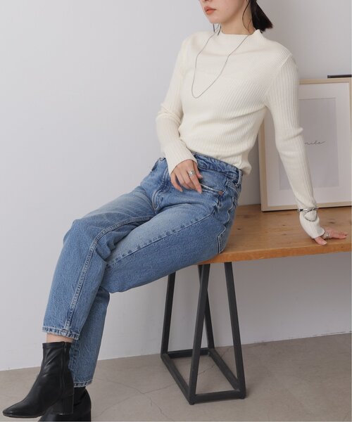 frames RAY CASSIN（フレームスレイカズン）の「グラデーション リブプルオーバー（ニット/セーター・レディース・ブラック/ベージュ/ブラウン/レッド/オフホワイト/サックスブルー/イエロー/グリーン・FREE）」の12枚目の写真