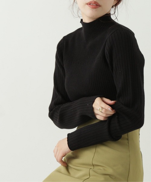 frames RAY CASSIN（フレームスレイカズン）の「グラデーション リブプルオーバー（ニット/セーター・レディース・ブラック/ベージュ/ブラウン/レッド/オフホワイト/サックスブルー/イエロー/グリーン・FREE）」の3枚目の写真