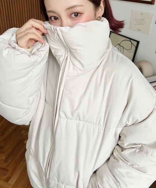 スタンドカラー　オーバーサイズ　ダウンコート