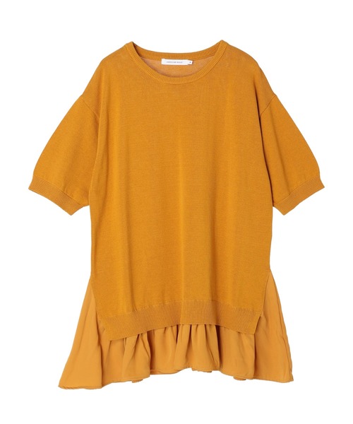 AMERICAN HOLIC(アメリカンホリック)の「レイヤードプルオーバー(Tシャツ/カットソー・レディース・マスタード/グリーン・L/M)」の16枚目の写真