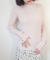 -Myme- Heart be to. | cuffs button knit / カフスボタンニット(ニット/セーター)