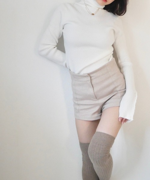 -Myme- Heart be to.（マイミーハートビート）の「cuffs button knit / カフスボタンニット（ニット/セーター・レディース・ホワイト/ピンク・FREE）」の6枚目の写真