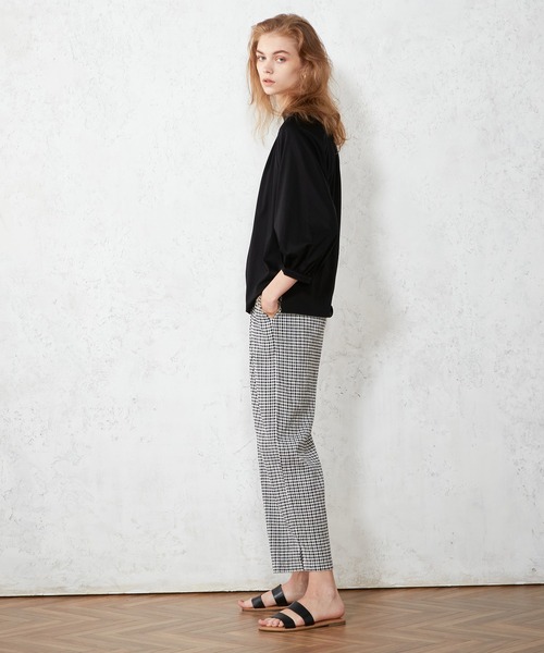 LE SOUK HOLIDAY（ルスークホリデー）の「ギャザーネックプルオーバー（Tシャツ/カットソー・レディース・ワイン/ブラック/モカ/グリーン・M/L）」の11枚目の写真