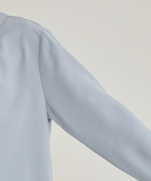 VIS（ビス）の「【洗える・防シワ】フロントタック長袖ブラウス（シャツ/ブラウス・レディース・ダークブラウン/ネイビー/サックスブルー/ピンク/モスグリーン/クリーム/ホワイト系その他5/ピンク系その他2/ブラック系その他・FREE）」の16枚目の写真