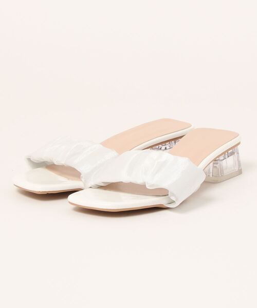 LAC-VERT（ラック・ヴェール）の「オーガンジークリアヒールサンダル（サンダル・レディース・ブラック/ベージュ/アイボリー・S/M/L）」の20枚目の写真