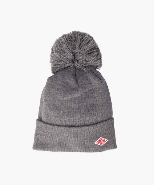 DANTON（ダントン）の「DANTON　PON KNIT CAP（ニットキャップ/ビーニー・レディース・ブラック/ダークグリーン/オフホワイト/ブルー/キャメル/チャコール/ダークネイビー/レッド・F）」の3枚目の写真