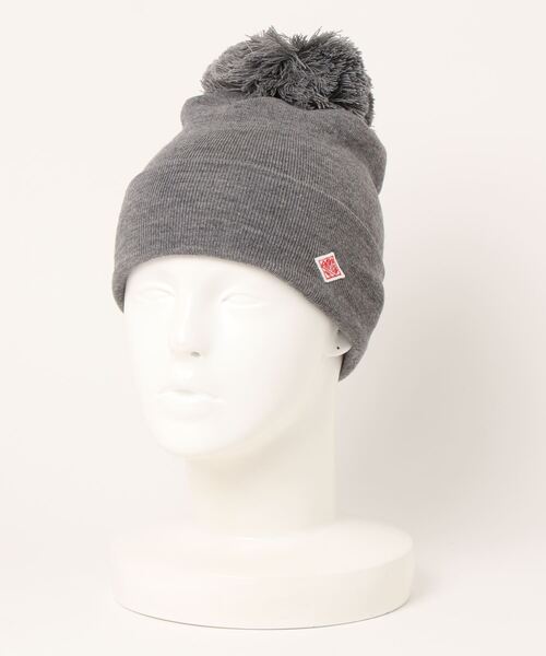 DANTON（ダントン）の「DANTON　PON KNIT CAP（ニットキャップ/ビーニー・レディース・ブラック/ダークグリーン/オフホワイト/ブルー/キャメル/チャコール/ダークネイビー/レッド・F）」の12枚目の写真