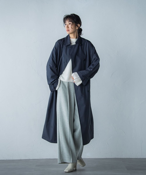 【美品】 ロートレアモン チェック柄タフタトレンチコート ＜ライナー付き＞ 美品】 ロートレアモン チェック柄タフタトレンチコート