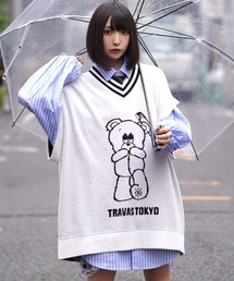 TRAVAS TOKYO（トラバス トウキョウ）の「『TRAVAS TOKYO/トラバス トーキョー』Lil bear knit vest/くまニットベスト（ベスト）」