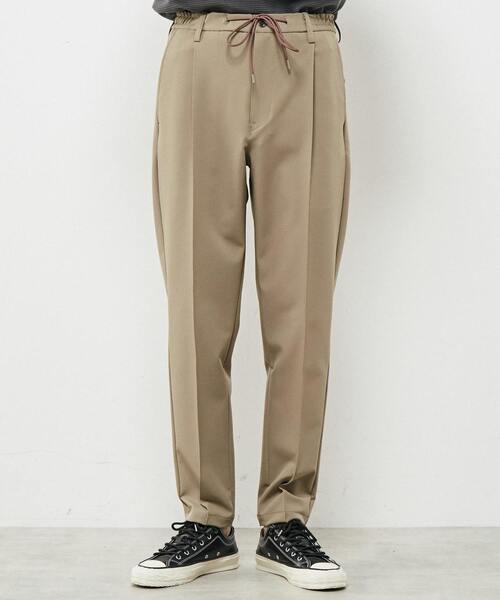 MEN'S MELROSE（メンズメルローズ）の「ハイテンションダブルクロスイージーパンツ（その他パンツ・メンズ・グレイッシュベージュ/ブラック・2/3/4）」の15枚目の写真
