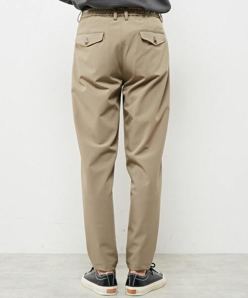 MEN'S MELROSE（メンズメルローズ）の「ハイテンションダブルクロスイージーパンツ（その他パンツ・メンズ・グレイッシュベージュ/ブラック・2/3/4）」の13枚目の写真