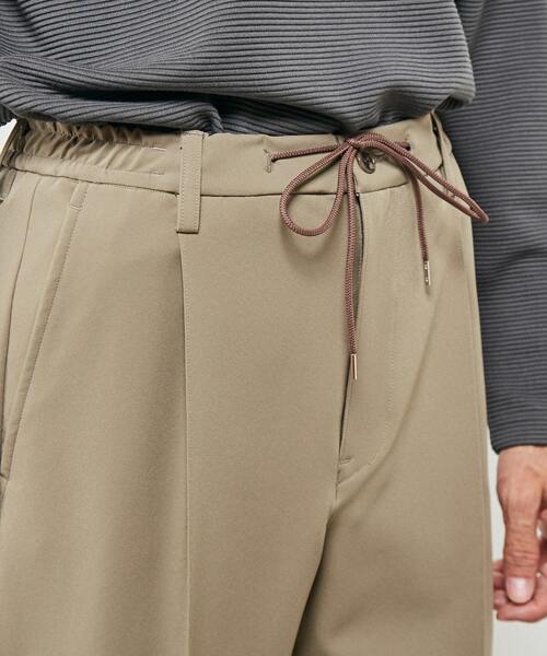 MEN'S MELROSE（メンズメルローズ）の「ハイテンションダブルクロスイージーパンツ（その他パンツ・メンズ・グレイッシュベージュ/ブラック・2/3/4）」の11枚目の写真