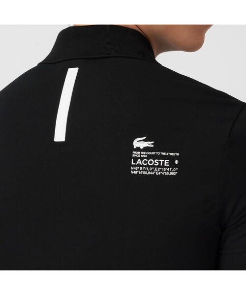 LACOSTE(ラコステ)の「エコ鹿の子地スポーツポロシャツ(ポロシャツ・メンズ・ライム/ブルー/ブラック・3/5/2/4/6)」の4枚目の写真