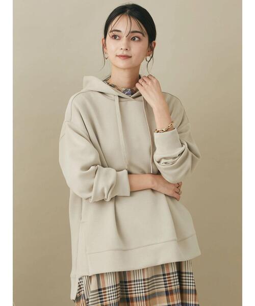 CRAFT STANDARD BOUTIQUE(クラフトスタンダードブティック)の「ポンチパーカープルオーバー *◆(パーカー・レディース・ブラック/ベージュ/カーキ・L/M)」の13枚目の写真