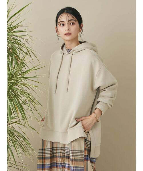 CRAFT STANDARD BOUTIQUE(クラフトスタンダードブティック)の「ポンチパーカープルオーバー *◆(パーカー・レディース・ブラック/ベージュ/カーキ・L/M)」の11枚目の写真