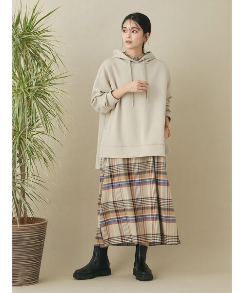 CRAFT STANDARD BOUTIQUE(クラフトスタンダードブティック)の「ポンチパーカープルオーバー *◆(パーカー・レディース・ブラック/ベージュ/カーキ・L/M)」の9枚目の写真