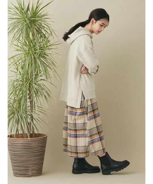 CRAFT STANDARD BOUTIQUE(クラフトスタンダードブティック)の「ポンチパーカープルオーバー *◆(パーカー・レディース・ブラック/ベージュ/カーキ・L/M)」の8枚目の写真
