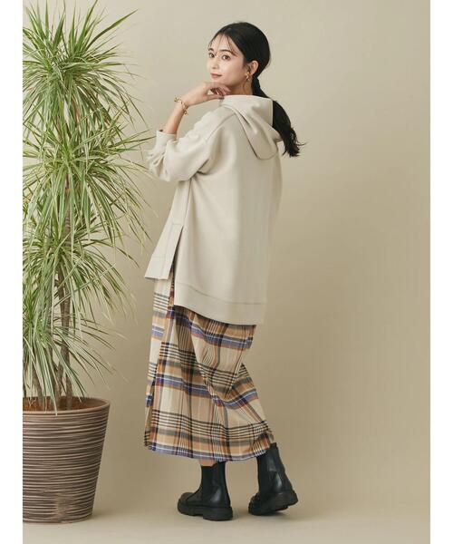 CRAFT STANDARD BOUTIQUE(クラフトスタンダードブティック)の「ポンチパーカープルオーバー *◆(パーカー・レディース・ブラック/ベージュ/カーキ・L/M)」の7枚目の写真