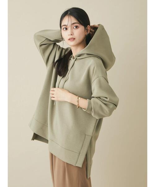 CRAFT STANDARD BOUTIQUE(クラフトスタンダードブティック)の「ポンチパーカープルオーバー *◆(パーカー・レディース・ブラック/ベージュ/カーキ・L/M)」の5枚目の写真