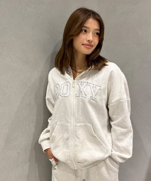 ROXY（ロキシー）の「JIVY ZIP/ロキシージップアップパーカー（パーカー・レディース・グレー/パープル/ブラック・LARGE/MEDIUM/SMALL/X-LARGE）」の3枚目の写真