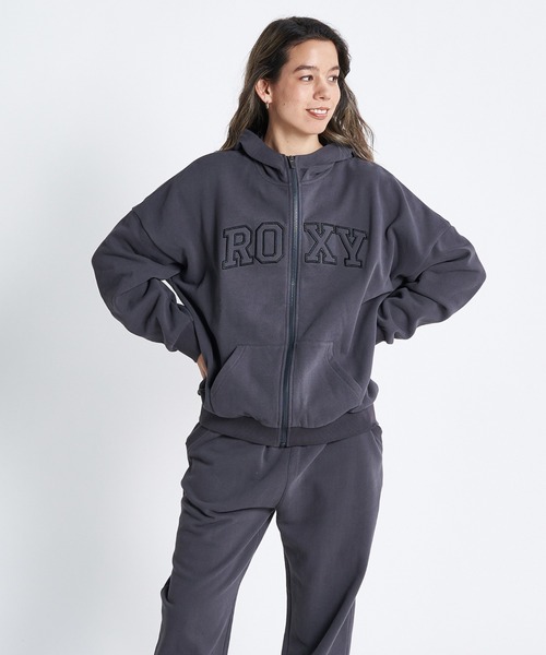 ROXY（ロキシー）の「JIVY ZIP/ロキシージップアップパーカー（パーカー・レディース・グレー/パープル/ブラック・LARGE/MEDIUM/SMALL/X-LARGE）」の9枚目の写真