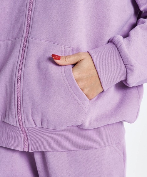 ROXY（ロキシー）の「JIVY ZIP/ロキシージップアップパーカー（パーカー・レディース・グレー/パープル/ブラック・LARGE/MEDIUM/SMALL/X-LARGE）」の4枚目の写真