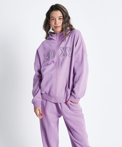 ROXY（ロキシー）の「JIVY ZIP/ロキシージップアップパーカー（パーカー・レディース・グレー/パープル/ブラック・LARGE/MEDIUM/SMALL/X-LARGE）」の8枚目の写真