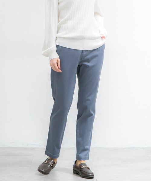 Honeys(ハニーズ)の「チノテーパード(股下68cm)(チノパンツ・レディース・ブラック/グリーン/ネイビー/オレンジ/モカ/ブルー系その他/アイボリー/ライトベージュ/カーキ・S/M/L/LL/3L)」の8枚目の写真