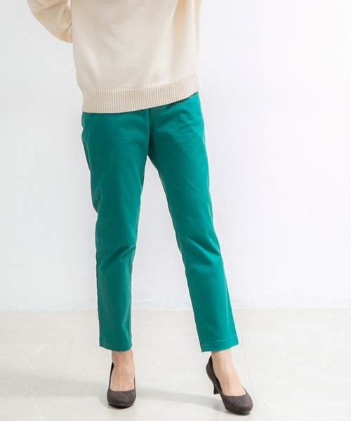 Honeys(ハニーズ)の「チノテーパード(股下68cm)(チノパンツ・レディース・ブラック/グリーン/ネイビー/オレンジ/モカ/ブルー系その他/アイボリー/ライトベージュ/カーキ・S/M/L/LL/3L)」の7枚目の写真