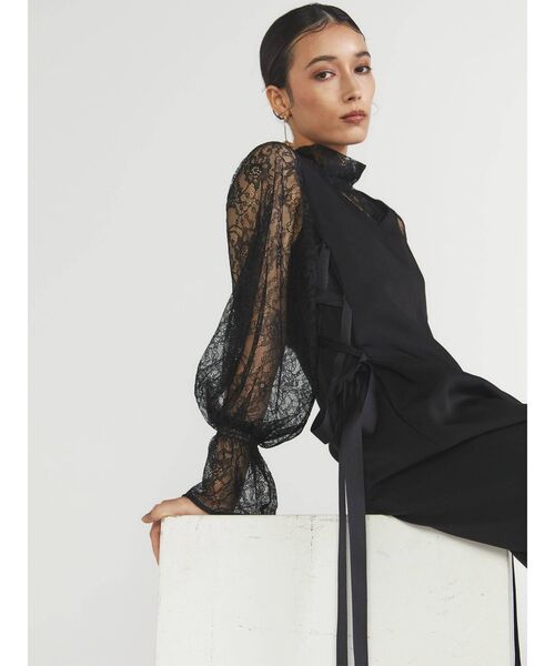 LAGUNAMOON（ラグナムーン）の「LADYキャンディースリーブレースブラウス（シャツ/ブラウス・レディース・ブラック/ベージュ・FREE）」の18枚目の写真