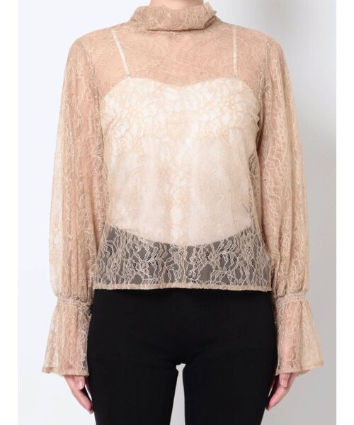 LAGUNAMOON（ラグナムーン）の「LADYキャンディースリーブレースブラウス（シャツ/ブラウス・レディース・ブラック/ベージュ・FREE）」の16枚目の写真