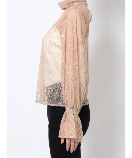 LAGUNAMOON（ラグナムーン）の「LADYキャンディースリーブレースブラウス（シャツ/ブラウス・レディース・ブラック/ベージュ・FREE）」の14枚目の写真