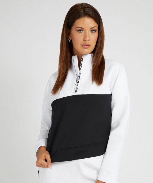 Guess（ゲス）の「Logo HalfZip Pullover（スウェット）」 WEAR