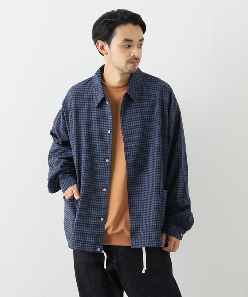 JOURNAL STANDARD J.S HOMESTEAD(ジャーナルスタンダードホームステッド)の「【J.S.Homestead】C/Li ワッシャースピンドルMIL L/S(シャツ/ブラウス・メンズ・ネイビー/ライトホワイト/オフホワイト/ブルー系その他・MEDIUM/LARGE)」の9枚目の写真