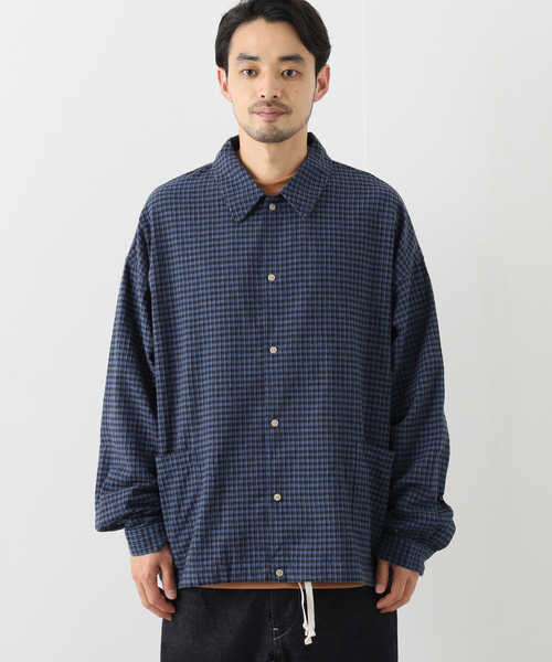 JOURNAL STANDARD J.S HOMESTEAD(ジャーナルスタンダードホームステッド)の「【J.S.Homestead】C/Li ワッシャースピンドルMIL L/S(シャツ/ブラウス・メンズ・ネイビー/ライトホワイト/オフホワイト/ブルー系その他・MEDIUM/LARGE)」の10枚目の写真