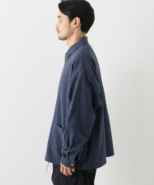 JOURNAL STANDARD J.S HOMESTEAD(ジャーナルスタンダードホームステッド)の「【J.S.Homestead】C/Li ワッシャースピンドルMIL L/S(シャツ/ブラウス・メンズ・ネイビー/ライトホワイト/オフホワイト/ブルー系その他・MEDIUM/LARGE)」の11枚目の写真
