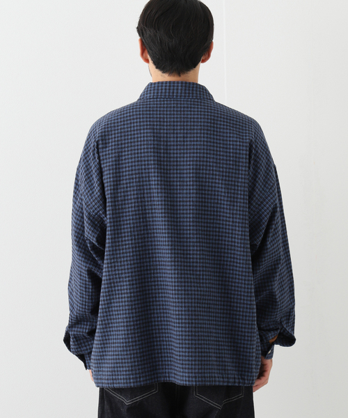 JOURNAL STANDARD J.S HOMESTEAD(ジャーナルスタンダードホームステッド)の「【J.S.Homestead】C/Li ワッシャースピンドルMIL L/S(シャツ/ブラウス・メンズ・ネイビー/ライトホワイト/オフホワイト/ブルー系その他・MEDIUM/LARGE)」の12枚目の写真