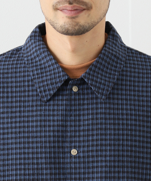 JOURNAL STANDARD J.S HOMESTEAD(ジャーナルスタンダードホームステッド)の「【J.S.Homestead】C/Li ワッシャースピンドルMIL L/S(シャツ/ブラウス・メンズ・ネイビー/ライトホワイト/オフホワイト/ブルー系その他・MEDIUM/LARGE)」の13枚目の写真