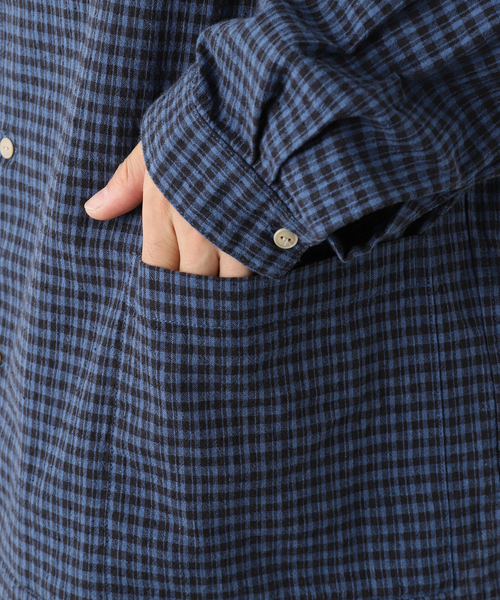 JOURNAL STANDARD J.S HOMESTEAD(ジャーナルスタンダードホームステッド)の「【J.S.Homestead】C/Li ワッシャースピンドルMIL L/S(シャツ/ブラウス・メンズ・ネイビー/ライトホワイト/オフホワイト/ブルー系その他・MEDIUM/LARGE)」の18枚目の写真