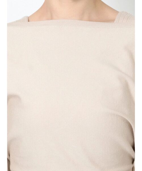 LAGUNAMOON（ラグナムーン）の「バックツイストレイヤードニットワンピース（ワンピース・レディース・アイボリー/ダークオレンジ/モカ・SMALL/MEDIUM）」の7枚目の写真