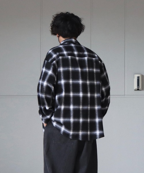 ILL'S(イルズ)の「ビッグシルエット オンブレチェックシャツ【ILL’S】(シャツ/ブラウス・メンズ・グリーン/レッド/ホワイト/ブルー・FREE)」の10枚目の写真