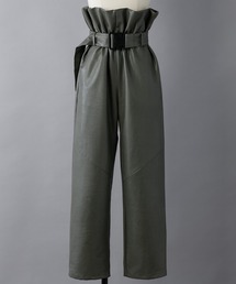 musubore | バックルベルトレザーパンツ(その他パンツ)